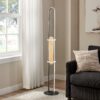Floor Lamp Iron & Wood