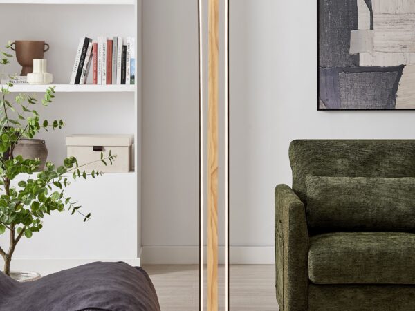 Floor Lamp Iron & Wood