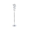 Vertical Crystal Sphere Floor Lamp // 3 Light