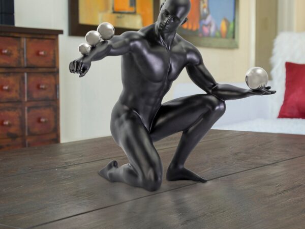 Jean Sculpture // Matte Black and Steel