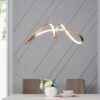 Bucharest Integrated LED Chandelier // Sandy Gold