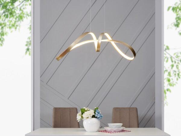 Bucharest Integrated LED Chandelier // Sandy Gold