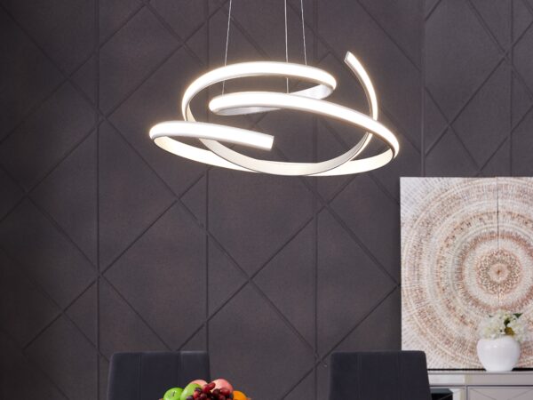 Oslo LED Adjustable Chandelier // Silver