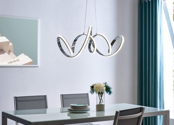 Seville LED Chandelier // Chrome