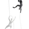 Matte Black & White Wall Sculpture Couple