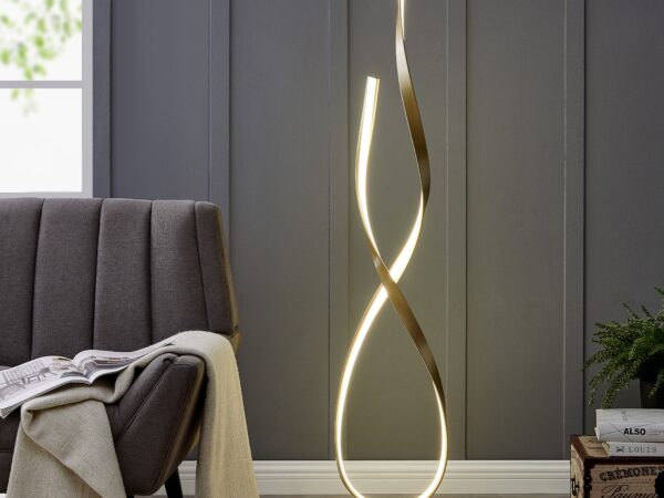 Vienna LED 55" Tall Floor Lamp // Sandy Gold
