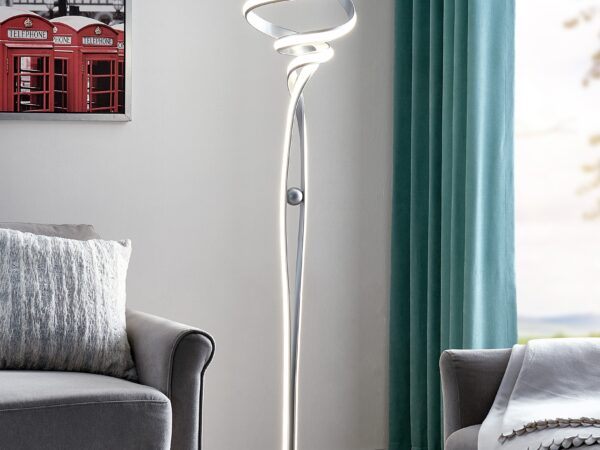 Munich LED Silver 63" Floor Lamp // Dimmable