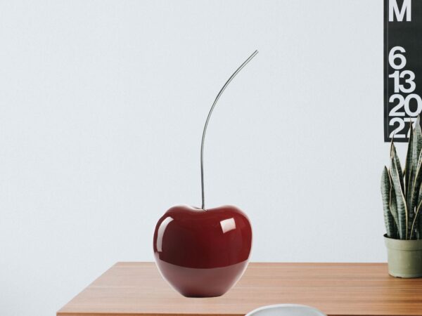 Small Red Wine Cherry Sculpture 18" Tall