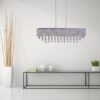 Cinderella Crystal Rectangular Chandelier // 12 Light