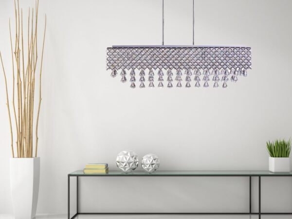 Cinderella Crystal Rectangular Chandelier // 12 Light
