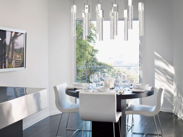 Rectangular Crystal Chandelier // XL 10 Light