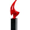 Sail Floor Sculpture // Red with Black Stand