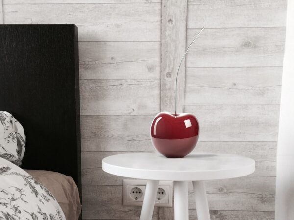 Medium Red Wine Cherry Sculpture 22" Tall