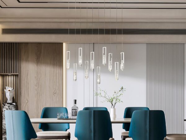 Elysian 10 Light Chandelier // Chrome