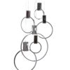 Hong Kong LED Circular Chandelier // Chrome