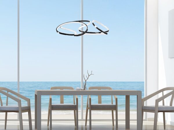 Suzhou LED Adjustable Chandelier // Chrome Finish