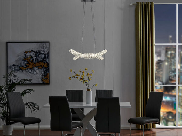 Monroe Crystal Chandelier // Chrome