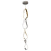Prague Vertical Chandelier // Gold and Chrome