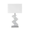 Crystal Two Tone Paved Table Lamp // 1 Light