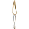 Prague Small Vertical Chandelier - Gold & Chrome
