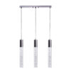 Acrylic Cylinder Chandelier // 3 Light