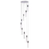 Acrylic Cylinder Chandelier // 9 Light