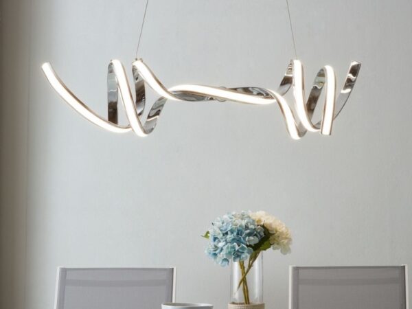 Munich LED Horizontal Chandelier // Chrome