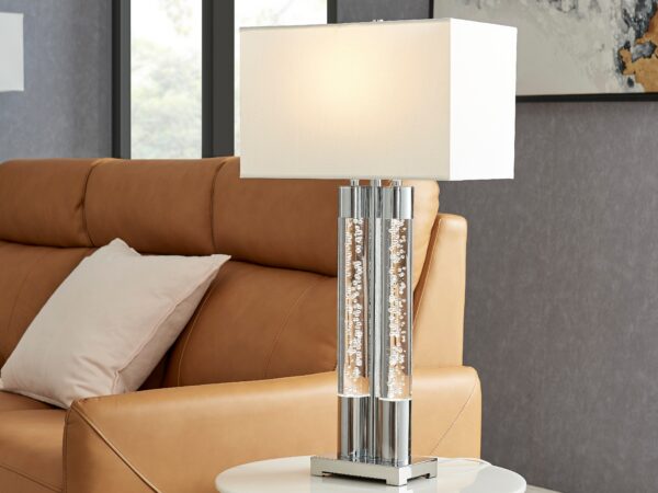 Acrylic Table Lamp // Chrome