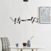 Munich LED Horizontal Chandelier // Black