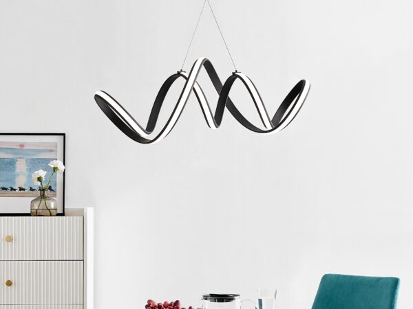 Seville LED Chandelier // Black