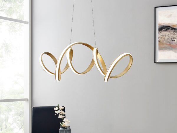 Seville LED Chandelier // Gold