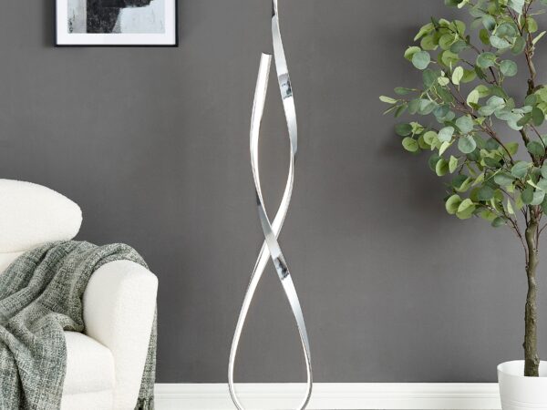 Vienna LED 55" Tall Floor Lamp // Chrome