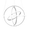 Oxford LED Adjustable Chandelier // Chrome