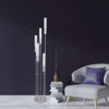 Acrylic Cylinder Floor Lamp // 5 Light