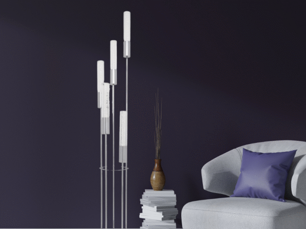 Acrylic Cylinder Floor Lamp // 5 Light
