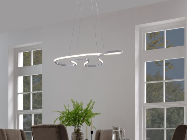 Shanghai LED Adjustable Chandelier // Chrome