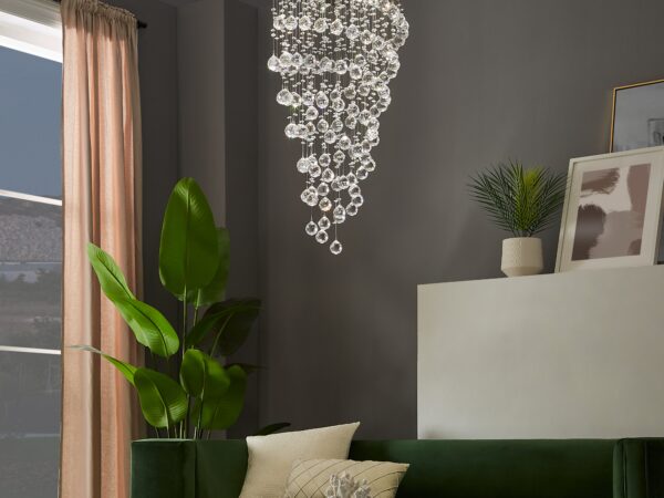 Crystal Double Helix Chandelier // 7 Lights