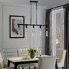 Harmony 5 Light Chandelier // Matte Black