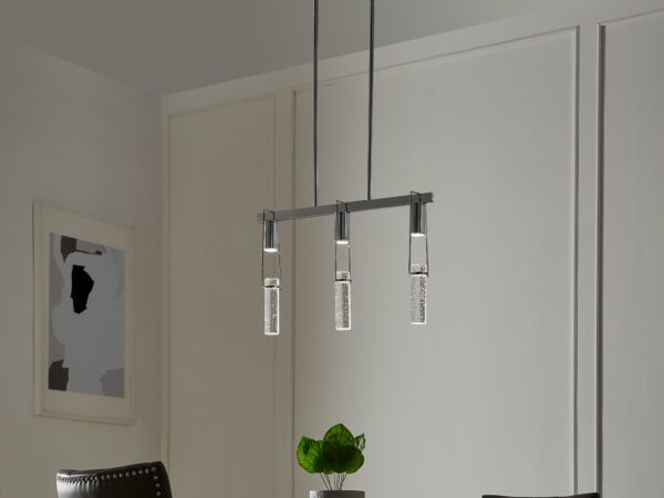 Harmony 3 Light Chandelier // Chrome