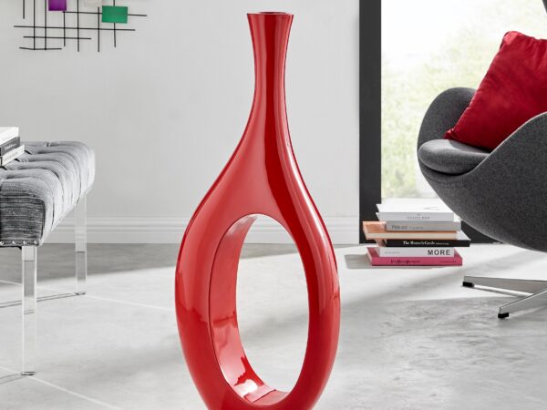 Trombone Vase // Small Red