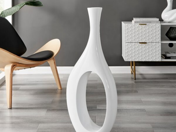 Trombone Vase // Small White