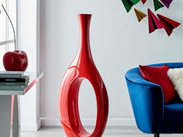 Trombone Vase // Large Red
