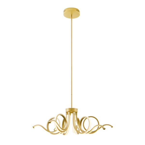 Magnolia LED Adjustable Chandelier // Sandy Gold