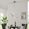 Knotted LED Dimmable Chandelier // Chrome