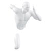 Runner Man 13" Wall Sculpture // White
