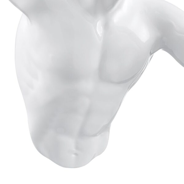 Runner Man 13" Wall Sculpture // White