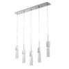Rectangular Crystal Chandelier // 5 Light