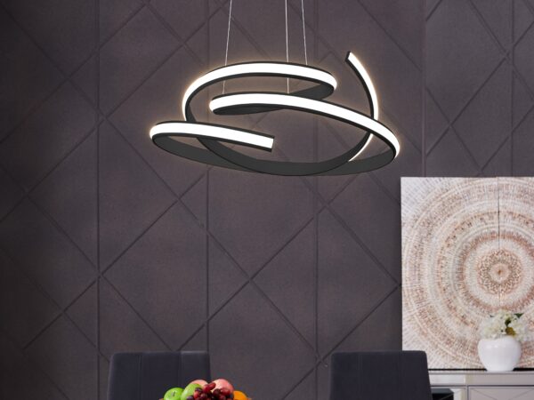 Oslo LED Adjustable Chandelier // Black