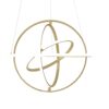 Oxford LED Adjustable Chandelier // Sandy Gold
