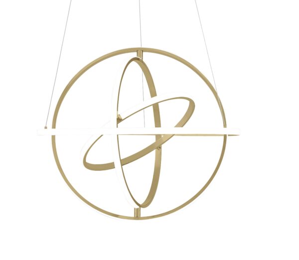 Oxford LED Adjustable Chandelier // Sandy Gold